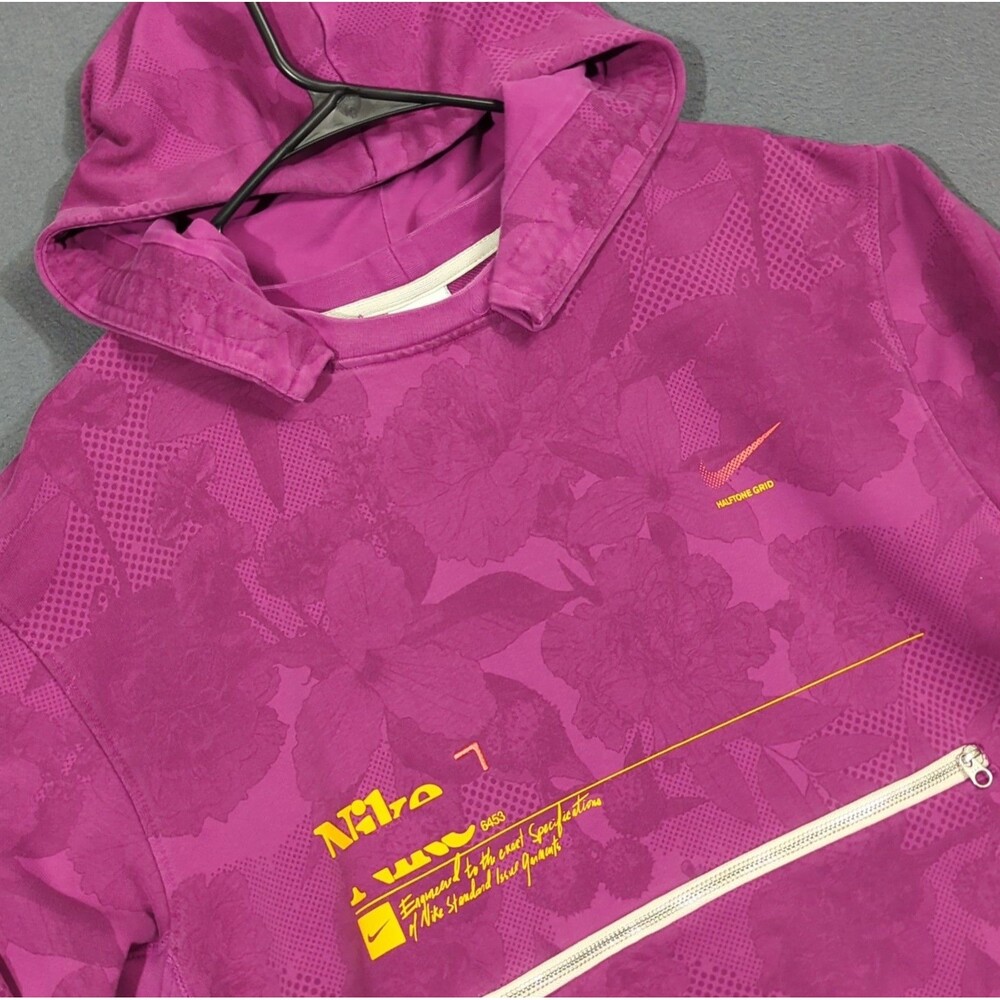 Nike Hoodie Men's L Purple Dri-Fit Standard Issue Basketball Pullover Sweatshirt